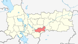 Location of Mezhdurechensky District (Vologda Oblast).svg