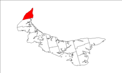 Map of Prince Edward Island highlighting North Parish.png