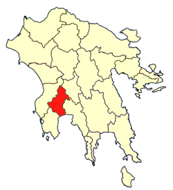Location of Messene Province