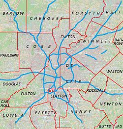 Dunwoody is located in Metro Atlanta