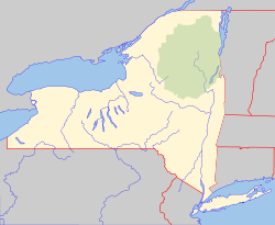 Northumberland, New York is located in New York Adirondack Park