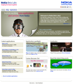 Beta Labs homepage
