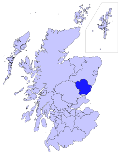 Angus within Scotland