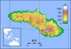 Map showing the location of Manupeu Tanah Daru National Park
