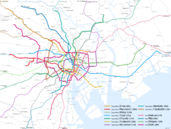 Tokyo subway map