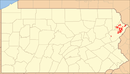 Location of Delaware State Forest in Pennsylvania
