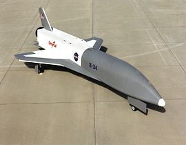 The X-34 on the tarmac