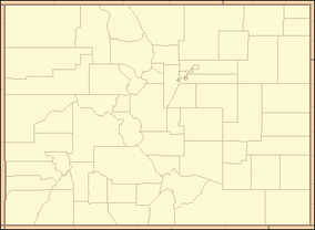 Map showing the location of Cheyenne Mountain State Park