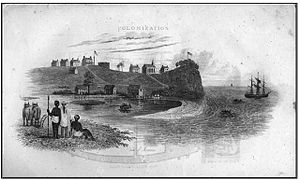 Monrovia, Liberia, 1842.jpg