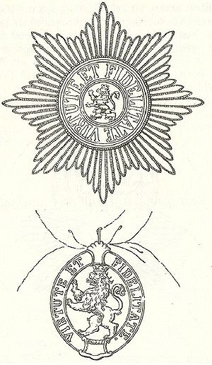 Star and badge of the Hessian Order of the Golden Lion