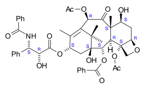 Taxol stereochemistry