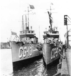 Jouett in Coast Guard service, next to Beale