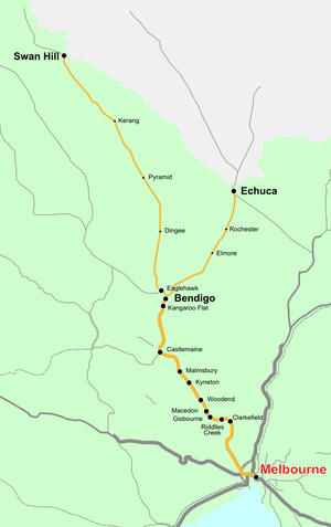 Echuca line map