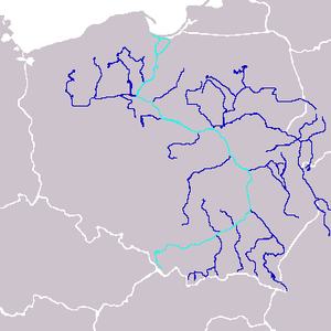 Map of Vistula