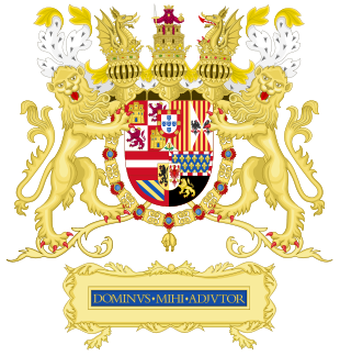 Full Ornamented Coat of Arms of Philip II of Spain (1580-1598).svg