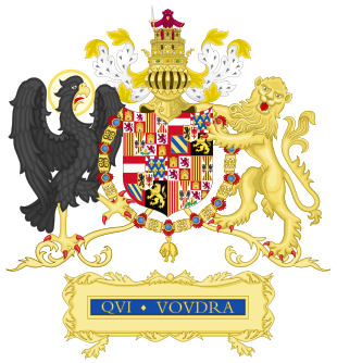 Full Ornamented Coat of Arms of Philip I of Castile.svg