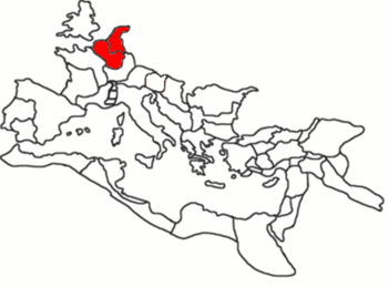 The two Roman provinces of Belgica and Germania Inferior