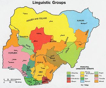 Nigeria locator map