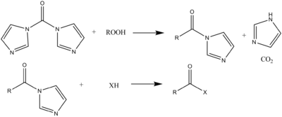 Carboxylic acid reaction scheme