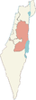 Map of Judea and Samaria Area