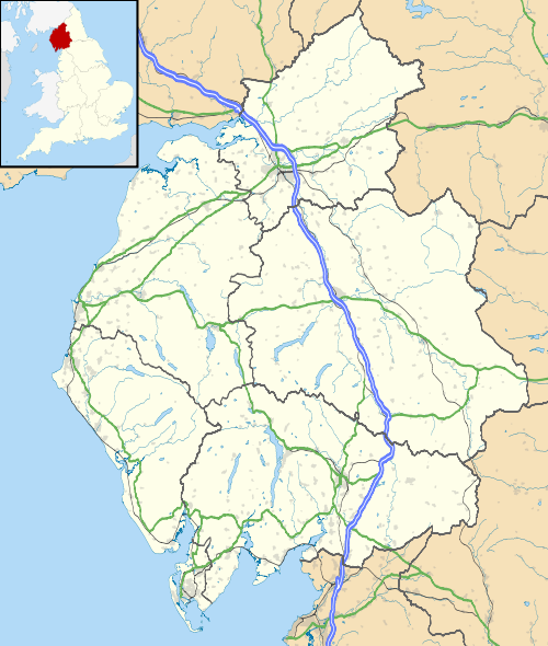 Civil parishes in Cumbria is located in Cumbria