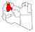 Map of the district of Jabal al Gharbi