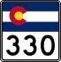 State Highway 330 marker