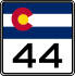 State Highway 44 marker