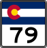State Highway 79 marker