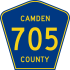County Route 705 marker