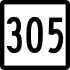 Route 305 marker