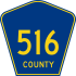 County Route 516 marker