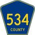 County Route 534 marker
