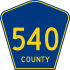 County Route 540 marker