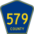 County Road 579 marker
