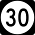 Delaware Route 30 marker