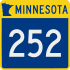 Trunk Highway 252 marker