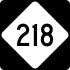 NC 218 marker