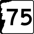 New Hampshire Route 75 marker