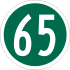 Route 65 marker