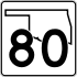 State Highway 80 marker