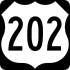 U.S. Route 202 marker