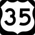 U.S. Route 35 marker