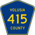 Volusia County Road 415 marker