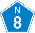 National Route N8 shield