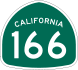 State Route 166 marker