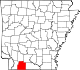 State map highlighting Columbia County