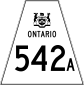 Highway 542A shield