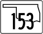 State Highway 153 marker