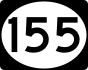Route 155 marker